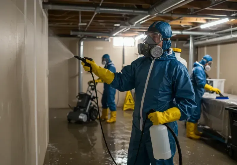 Basement Sanitization and Antimicrobial Treatment process in Garfield County, MT